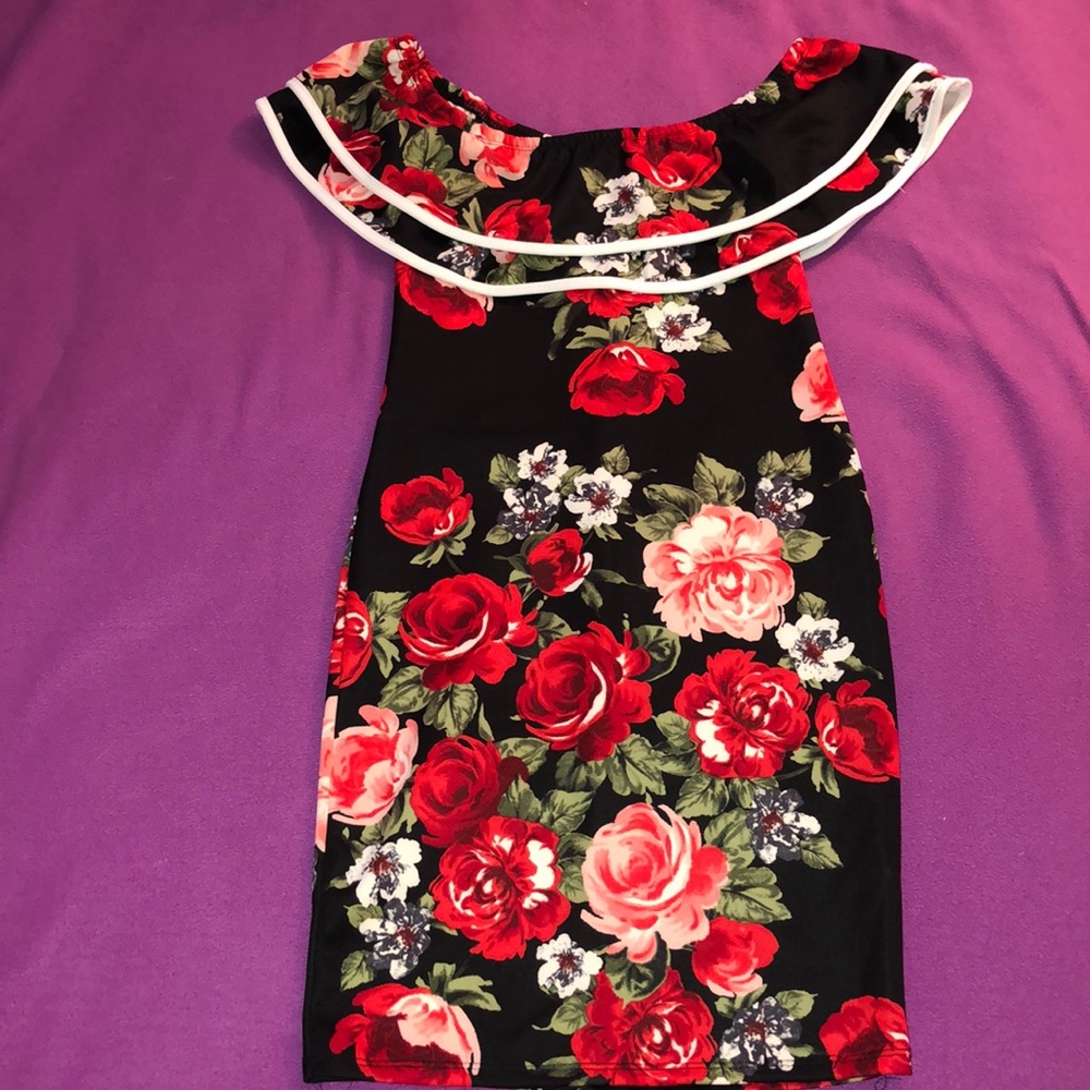 Floral Off the Shoulder Dress